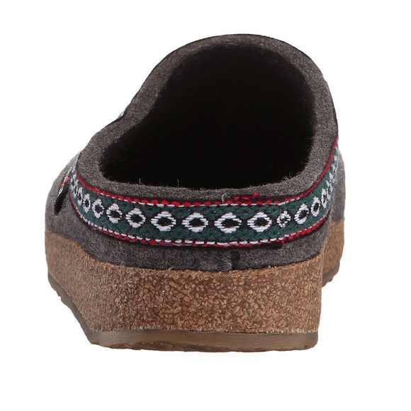 NWOB Haflinger Classic Grizzly clog wool slippers. Size 6 (37 European) - Picture 5 of 9